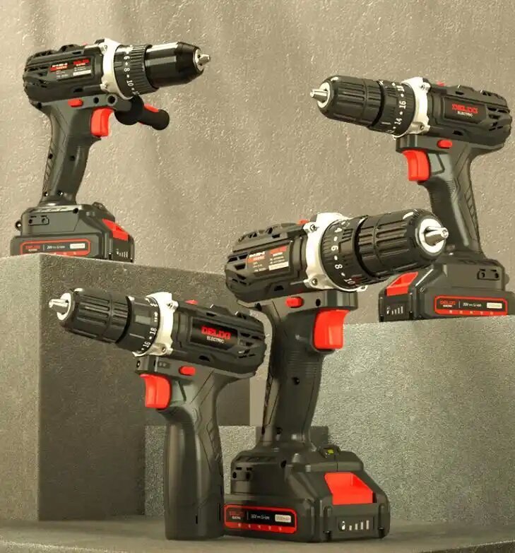 DELIXI Cordless Drill/Driver Set